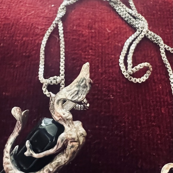 Mermaid Sterling silver/ black stone - Picture 3 of 9
